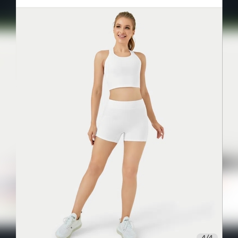Cloudful™ Air Fabric High Waisted Side Pocket Plain Cool Touch Yoga Shorts
